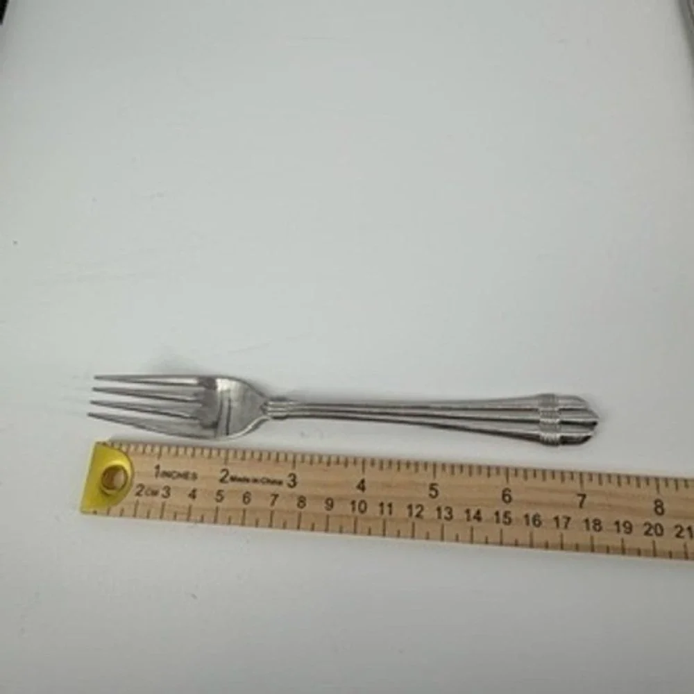 Odyssey Hampton Silversmiths‎ 715 Stainless Flatware Set 5 Forks 4 Knives Korea